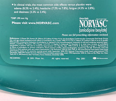 Vtg Drug Rep Advertising NORVASC Amlodipine Pharmaceutical Clipboard Pad Pfizer