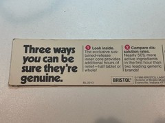 Vintage 1980s Naldecon Bristol Myers Drug Rep Pharmaceutical Lenticular Ruler
