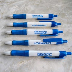 HTF Nasacort Pharmaceutical Drug Rep Promotional Pen Lot Of 5 Blue White