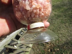 HIMALAYAN SALT Show Bottle DISPLAY Dome LABORATORY APOTHECARY SCIENCE Chemical !
