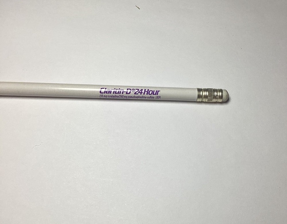 CLARITIN-D 24 HOUR Tablets / Syrup ~ Pharmaceutical Drug Rep. Pencil