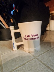 Vtg Claritin Ceramic Mug-Pharmacy America’s Most Trusted Profession, Ceramic Mug