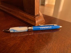 Rare Drug Rep metal and marble „Viagra pen“ black ink.