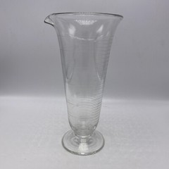 Barware Chemist Apothecary Fluted Glass Beaker Graduated 500cc 16 oz.Pour Spout