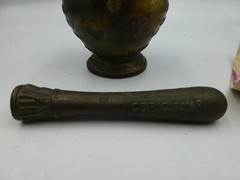 Vintage Coricidin Mortar & Pestle for La Pharmacie Francaise & Louis Dufilho Jr