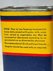 Vtg Regulin Constipation Treatment Cardboard & Metal Container S.F. Durst & Co