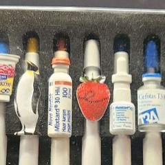 Vintage Pharmaceutical Drug Rep Pens, Pfizer, Curasan Adverts Lot Of 10 Collect