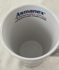 Asmanex Asthma Drug Rep Advertising Coffee Mug Cup – Pharma Promo RARE