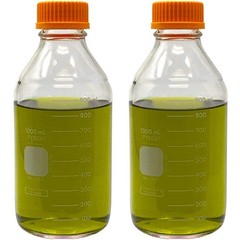 Corning PYREX #1395-1L, 1000ml Round Media Storage Bottle, with GL45 Screw Ca…