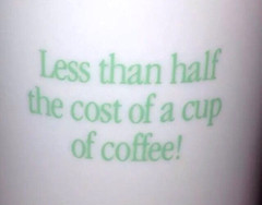 VMAXZIDE-25 1989 Mug/Cup Half Cost of Coffee pharmaceutical Cyanamid DRUG REP