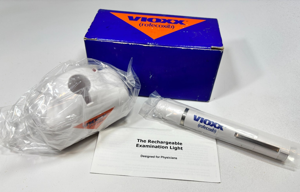 Vioxx Rofecoxib Merck Physician Pen Light Flashlight Pharmaceutical Rep Promo