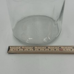 Apothecary Medical Glass Jar Canister with Stainless Steel Lid 7×4″