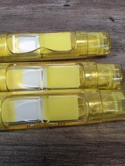 Januvia Post-It Highlighters Pharmaceutical Drug Rep Advertising Yellow Lot Of 3