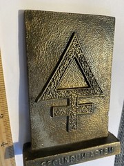 1981 Secundum Artem Tinactin Metal Paperweight Pharmacy RX Drugstore