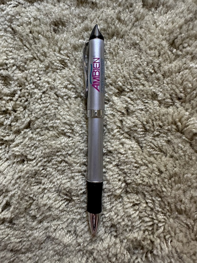 Ambien Drug Rep Pharmaceutical Promo Advertising Metal Pen