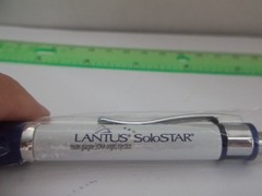 Promotional Pharma Pen NOS – Mixed Metal/Plastic Medium Weight – LANTUS SOLOSTAR