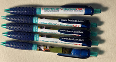 Lot of 5 BENICAR HCT Drug Rep Pharmaceutical Clip PEN White Blue Promo Gift