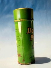 RARE 1960s DOAN’S PILLS medical tin VINTAGE PHARMACEUTICAL doctor med RX drugs