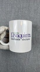 Levaquin Leva-pak Pharma Doctor Giveaway Ceramic Coffee Mug Tea Cup RARE