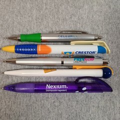 Pharmaceutical Drug Rep Pen Lot of 10 Advertising Promo Metal & Plastic