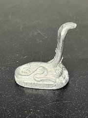 Trandate Labetalol HCI Pharmaceutical Advertising Pewter King Cobra Snake Figure