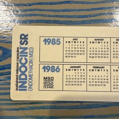 Indocin SR Ruler Drug Rep Swag Merck Pharmaceuticals Vtg 1985 Pharma Ad