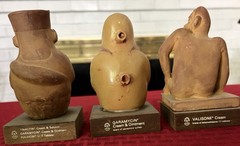 3 Vtg Maya Mochica Medicine Man Schering Pottery Pharma Cream Ad