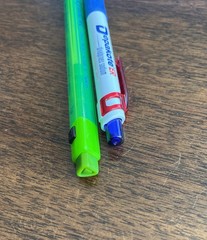 DEPAKOTE Pair of 2 Medical Drug Rep Pharmaceutical Pen Used Blue Sample AbbVie