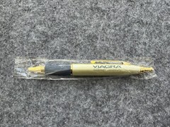 Rare Viagra Gold Blue Drug Rep Pen Ballpoint Pharmaceutical Promotional Metal