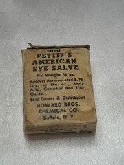 Vintage Dr. Pettit’s American Eye Salve w/ Original Box & Inserts 1946