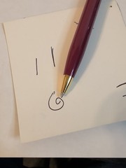 Aricept Red Maroon Gold Metal Click Pharmaceutical Drug Pen Advertising