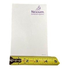 Nexium Pharmaceutical Drug Rep Advertising Sticky Large Post It Note Pad 4×6”