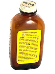 Vin. 1979 ANACIN Analgesic 200 Tablets Brown Glass Bottle Metal Cap, Paper Label