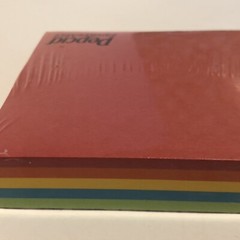 Rainbow Colors Post It Paper Sticky Note Pad Vintage Pepcid Drug Advertising