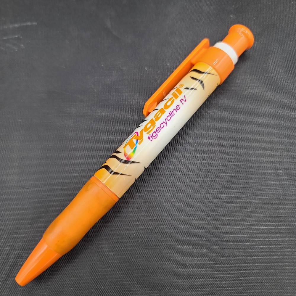 Chubby Tygacil Drug Rep Pen Tiger Stripes Pharmaceutical Pharma Medical Promo
