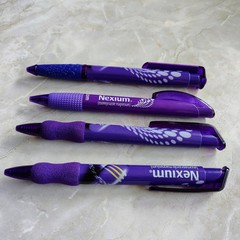Lot Of 4 Nexium Pharmaceutical Drug Rep Pens Purple Plastic