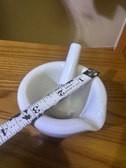 Vintage Coors USA 522-000 Heavy White Porcelain Lab Mortar and Pestle
