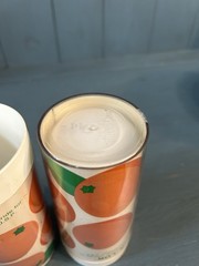 Vintage 1970’s Pharmaceutical Plastic Tumblers w/K-LOR RX Logo | Oranges