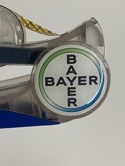 Vtg Bayer Pharmaceutical Promo Stapler/Tape Dispenser (Working)-super rare