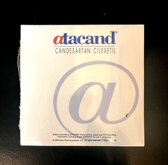 4 Vintage (1998) ATACAND Post-it Note Pads in Original Seal Pharma Drug 4” x 4”