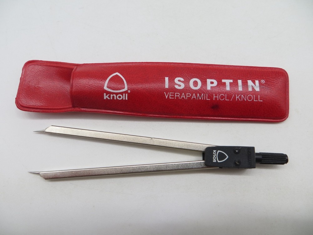 Drug Rep Promo Drafting Compass doctors office promotional item ISOPTIN Dr. –