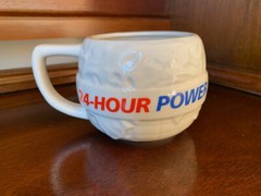 Drug Rep „Globe Shaped“ Isoptin-SR coffee cup. 24-Hour Power! New never used