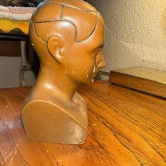 Paxipam Vintage Phrenology Bust, Medical Advertising Paperweight 5”x 2.4”