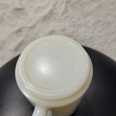VTG Bufferin Pharmaceutical Advertising Mug Milk Glass White Retro Analgesic Cup