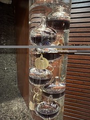 NEW Galileo Thermometer 15” Tall Glass Tube W/ Floating Spheres & Degrees
