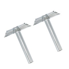 2PCS Cork Borer Stainless Steel Manual Cork Rubber Stopper Borer Tool For