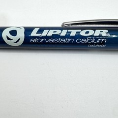 Pfizer Pharmaceutical Advertising Click Pen Blue Drug Rep Promo Collectible