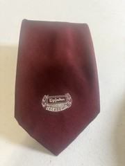 Upjohn Academy Men’s Silk Blend Tie Vintage Pharmaceutical Drug Company Maroon
