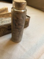 DEWITT’S BABY LAXATIVES LABELED PILL VIAL & ORIGINAL BOX W/ CIRCULAR, Unopened.