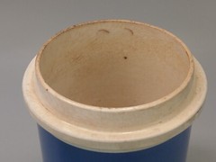 Blue and White Antique Apothecary Poison Jars